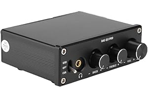 SEROUNDER Digital to Analog Audio Converter, SPDIF TOSLINK Optical Fiber/Coaxial to Analog L/R RCA + 3.5mm Jack Stereo Adapter DAC Decoder for PS3, for PS4 for Blu-ray Player HDTV DVD Headphone(Black)