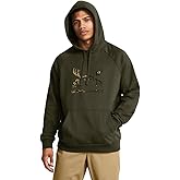 Under Armour Men's Rival Fleece Antler Wordmark Hoodie | Ultra-Soft Cotton-Blend Mens Sweatshirt | Hooded Athletic Pullover with Kangaroo Pocket