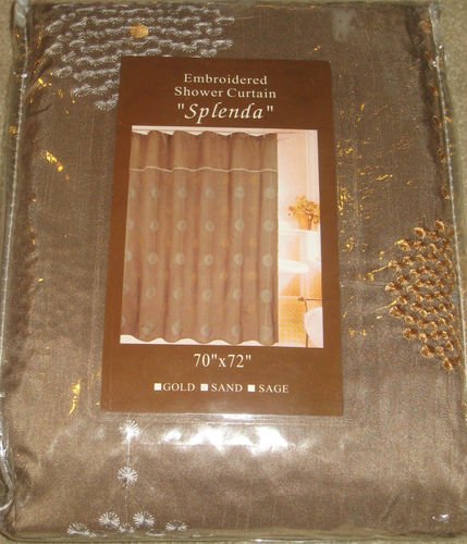Beatrice Home Fashions Embroidered Shower Curtain Gold Splenda Buy Online In Andorra At Andorra Desertcart Com Productid 2673248