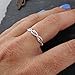 FashionJunkie4Life Sterling Silver DNA Molecule Double Helix Ring Band, Sizes 6-10, Science (10)