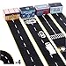 iPlay, iLearn 4 Rolls Road Tape w/ Design, 3 x 16inches, No Mess, Wall Decals, Track Stickers for Cars, Trucks, 4 Pretend Boxes, Birthday Gift for 3 4 5 Years Old Boys Girls Kids Toddlers Preschoolers