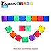 PicassoTiles PT27 Magnetic Building Blocks Alphabet Toy Set Magnet Tiles Construction Toys 3D Clear Color Stacking Block Toy STEM Playboard, Learning by Playing, Creativity Beyond Imagination