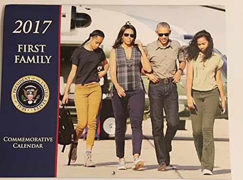 "OBAMA FAMILY" 12 MONTH Commemorative Calendar 2017