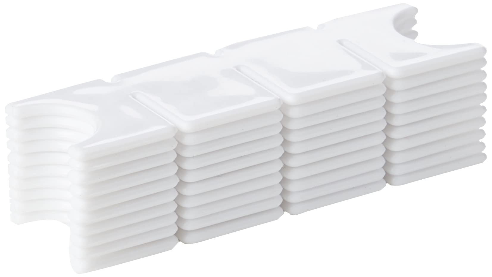 Merriway BH03768 (10 Pcs) Cable Blind Cord Tidy White Plastic - Pack of 10 Pieces