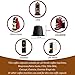IreVoor Espresso Lids and Refillable Pods Coffee Capsules Set 100 pcs Foil Seal and 100 pcs Empty Capsule 1 pcs Spoon