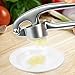 Garlic Press, WENFENG Heavy Duty Garlic and Peeler Set, Professional Ginger Presser with Silicone Tube Roller, Kitchen Mincer, Dishwasher Safe