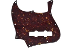 KAISH Lefty 4 String J Bass Style Pickguard Left Handed Bass Pick Guard Scrach Plate for Jazz J Bass made in USA/Mexico Vinta