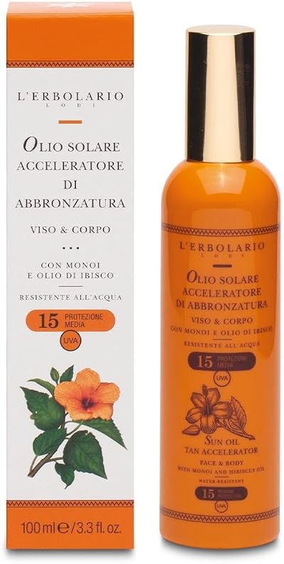 L'Erbolario Oil Solar Accelerator Tan Face Body SPF 15 100 ML