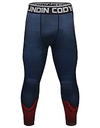 Red Plume Men's Compression Elastic Tight Leggings