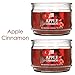 Hosley Set of 2 Apple Cinnamon Highly Scented, 2 Wick, 10 Oz wax, Jar Candle. Ideal Aromatherapy votive GIFT for Party Favor, Bridal, Wedding Spa Reiki, Meditation, Bathroom settings