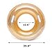 Gorse Transparent Inflatable Tube Swim Tube Glitter Swim Ring Raft Durable Round Summer Pool Float Inflatable Swim Inner Tube for Adults Summer Swim Pool Thicken (Gold 35.4inch)