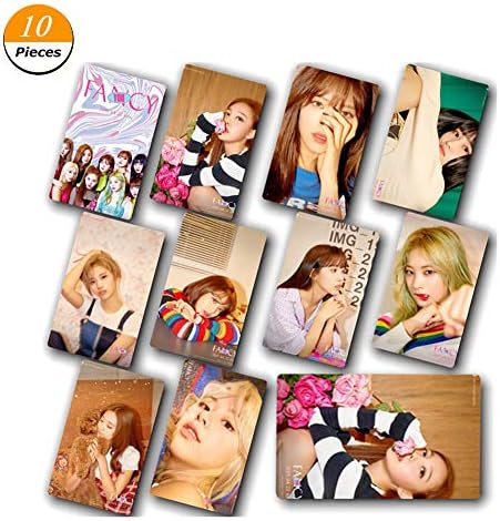 Youyouchard Kpop Twice Album Fancy You Photo Card Crystal Card Sticker Support Lomo Cards Stickers Set Gift(Style 6)