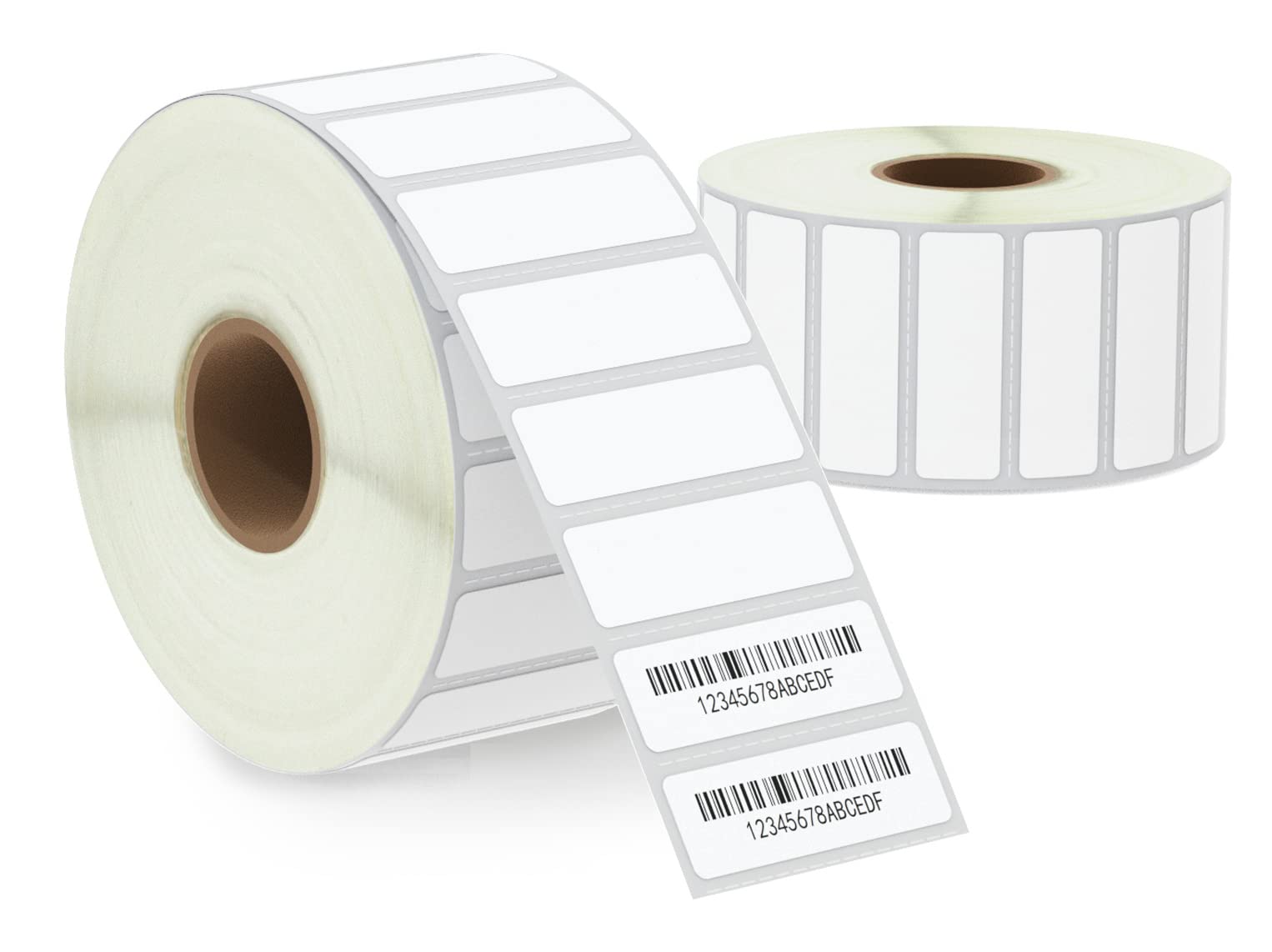 BETCKEY - 38mm x 13mm(1.5 in x 0.5 in) File Folder & Address Thermal Labels, 2350 Perforated Stickers per Roll Compatible with Zebra & More Printers [2 Roll/4700 Labels]