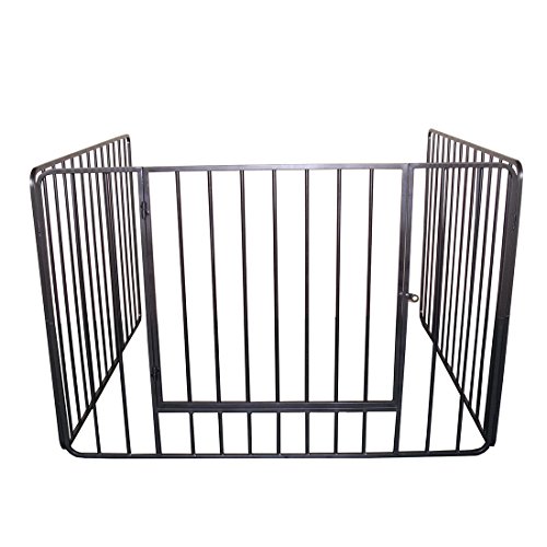 Clevr 43" Fireplace Safety Fence Screen Gate Home Garden Wood Stove