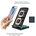 Fast Wireless Charger 2 Coils QI Wireless Charging Stand for Samsung Galaxy S7 S7 Edge, Note 5, S6 Edge Plus and Other Qi-Enabled Devices