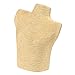 Jewelry Bust Display Stand – Sloping Shoulder Necklace Mannequin Display Shelf Stand - Flax Beige, 10 x 3 x 11 inches