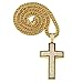 Gold Chain for Men Cross Necklace Hip Hop Jewelry 30 Inchs