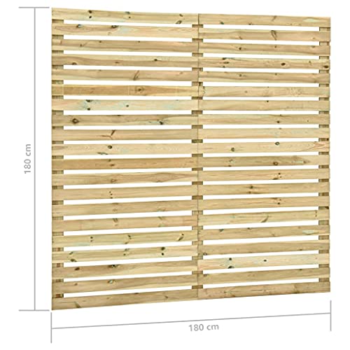 Bambuszaun,Sichtschutzzaun Kiefernholz Imprägniert Gartenzaun Element Windschutzzaun Lamellenzaun Dichtzaun Trennwand… – Bild 3