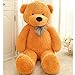 WOWMAX 4 Foot Light Brown Giant Huge Teddy Bear Cuddly Stuffed Plush Animals Teddy Bear Toy Doll 47