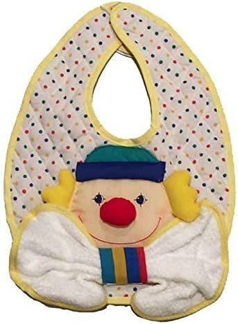 Stephen Baby Clown Baby Bib with Washcloth