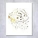 DIGIBUDDHA Paint Splatters Abstract Gold Foil Art Print 8x10