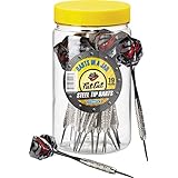 Fat Cat Darts in a Jar: Steel Tip Darts with Storage/Travel Container, 19 Grams (Pack of 15)