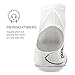 Feetures Plantar Fasciitis Relief Sock with Arch Support Compression for Foot Pain, for Men and Women, Easy to Use Convenient Relief - Ultra Light - Quarter - White - Medium