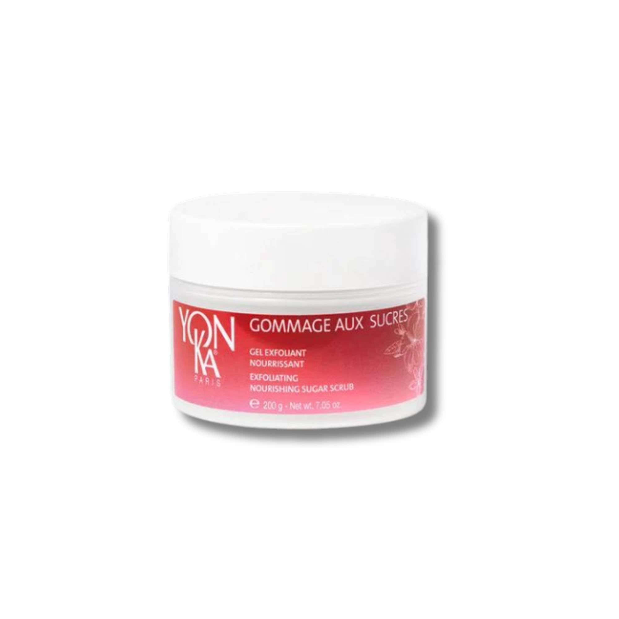 Yon-Ka Relax Sugar Body Scrub 200ml | Exfoliates and Nourishes, Removes Dead Skin Cells and Moisturises | Rich Texture Transforms Into a Milk With Water | Delicious Scent of Tiare and Jasmine