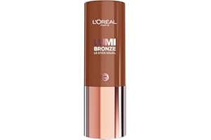 L'Oreal Paris Lumi Bronze Le Stick Soleil Bronzer Stick, Cream-To-Powder Bronzer For A Sunkissed Face Makeup Glow, 130 Sunset