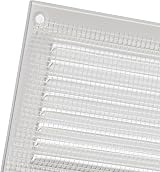 EUROPLAST 300x100mm White Metal Air Vent Grille Cover with Insect Mesh view 4