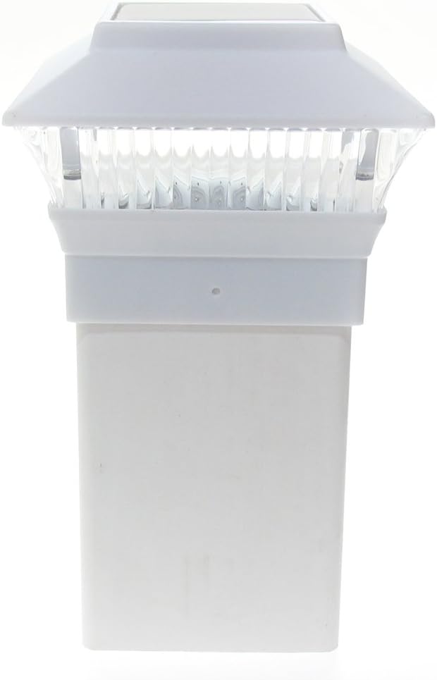 12 Pack 4x4 Outdoor Garden Solar LED White Post Cap Fence Pathway Landscape Square Light Lights Bundle Deal