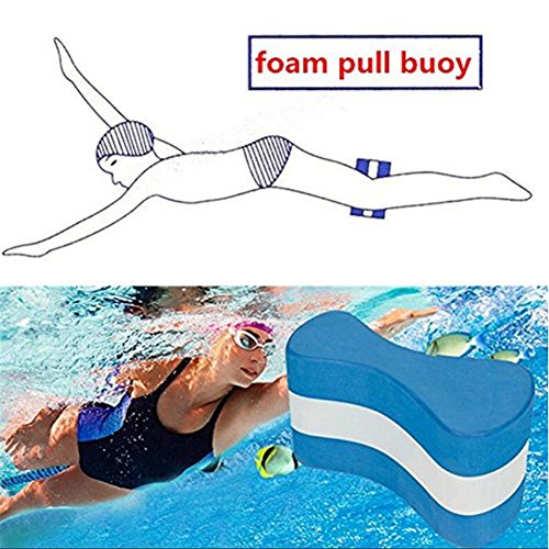 Esoes Pull Buoy, Foam Pull Float, Swim Pool Training Float Aid Aqua Flotation Device Swimming Training Aid Correct Swim Posture Foam Pull Float,Swimming Equipment for Adults Seniors Kids