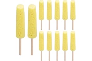 Vernijtrdy Reusable Pottery Sponges 12 Pack for Clay,Ceramic Sponge on A Stick Shaping Trimming Tools Supplies B