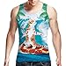 Uideazone Printed Pizza Cat T Shirt Funny Graphic Tank Top for Men