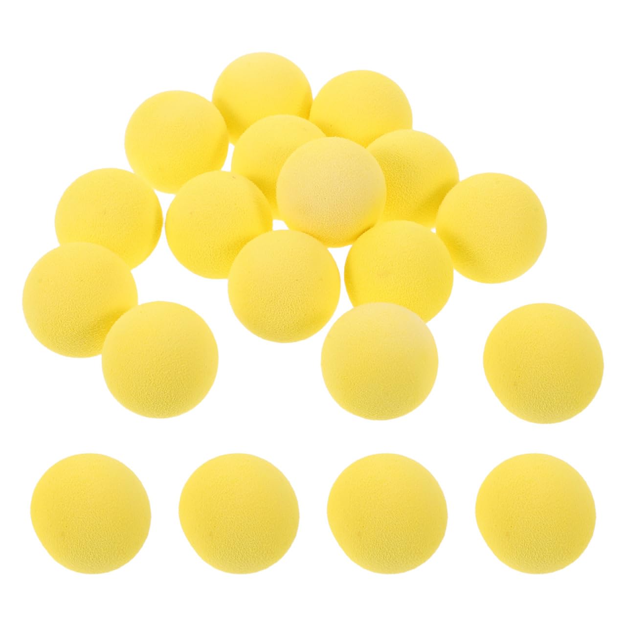 Yardwe 100pcs Soft Ball Blaster Refill: Mini Foam Rounds For Sports Launcher - Lightweight Foam Replacement Projectiles For Carnival Outdoor Games, 3cm(1.18inch)