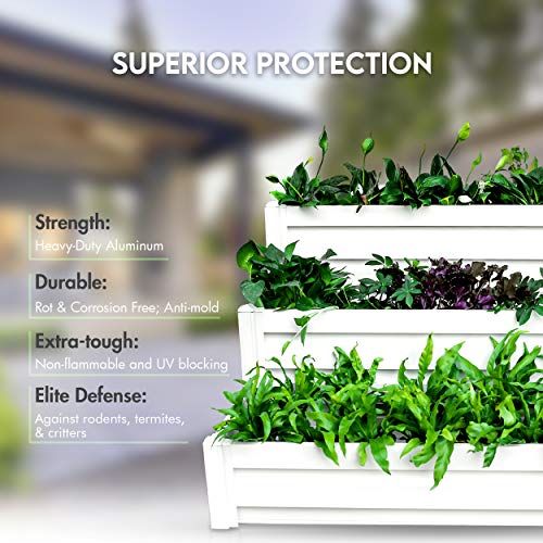 HEGEMONE Co. Tiered Raised Elevated Garden Bed Planter Box for