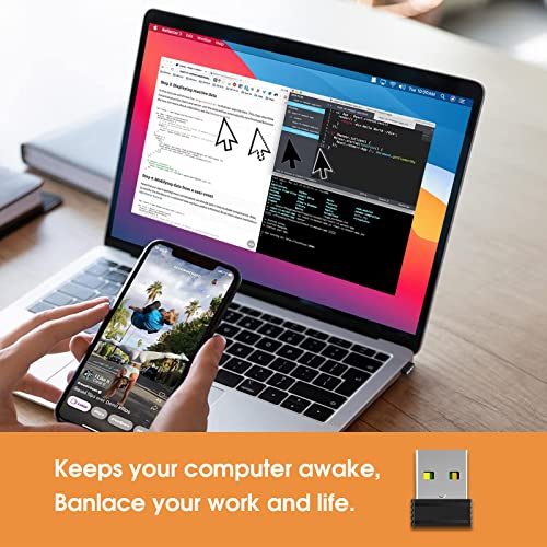 laylion Mouse Jiggler Mouse Shaker Wiggler Undetectable Mover USB Port