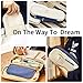 EASTHILL Big Capacity Pencil Case Bag Canvas Storage Pouch Marker with Zipper Stationery Organizer Pen Bag Holder Middle High School College Office Student Girl Boy Teen Adult Gift - Navy Blue