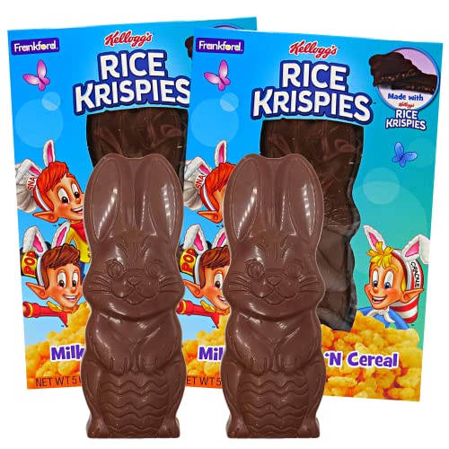 Chocolate Bunny Shaped Easter Candy Bar, Jumbo Solid Chocolates and