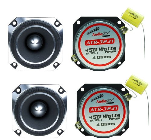 4 Audiopipe ATR-3231 3" 1400W Titanium Super Car Pro Tweeters Heavy Duty ATR3231