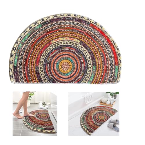 Front Door Welcome Outdoor Mat, Heavy Duty With Non-Slip Leak-Proof Rubber Backing, Scrapes Dirt, Low Profile Pet-Friendly and Stylish, Large Sweet Home Gift, Durable Construction 90*60CM (Multicolor)