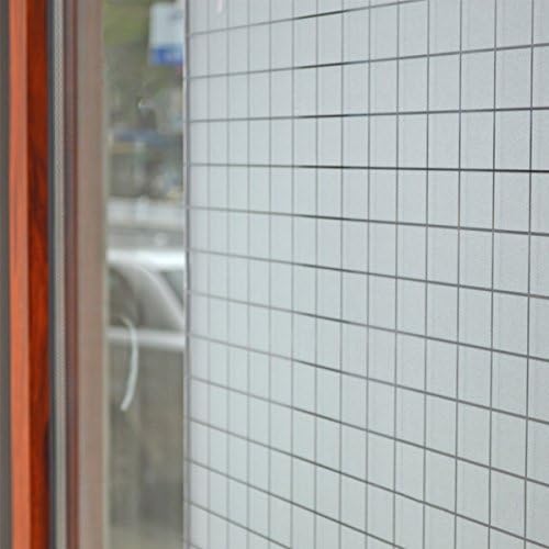 Fofon Non-Adhesive Static Frosted Window Film Privacy Vinyl Window Films for Decorative Home Living Room Office 35.43 By 78.74 Inches