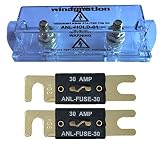WindyNation ANL Fuse Holder + ANL Fuse (2pcs 30A Fuse)
