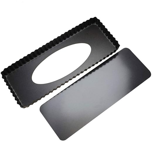 Ayuboom Tarteform,Rechteckige Tarteform,Nonstick Rechteckige Tart Torte Baking Pan,Obstkuchenform und Backform mit Entfernbar