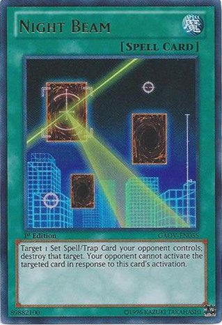 Yu-Gi-Oh! - Night Beam (GAOV-EN055) - Galactic Overlord - 1st Edition - Ultra Rare
