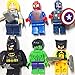 MadeinUSA 10 Mini Super Heroes Avengers Figures | Bonus Draw String Bag Included