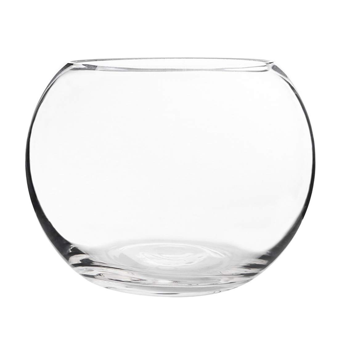 Petforu Spherical Glass Fish Tank Round Aquarium Fishbowl For