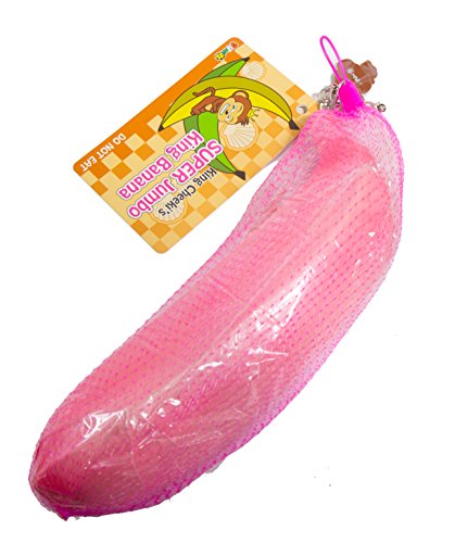 Cheekiâ€™s Super Jumbo Banana Squishy Big Pink Banana