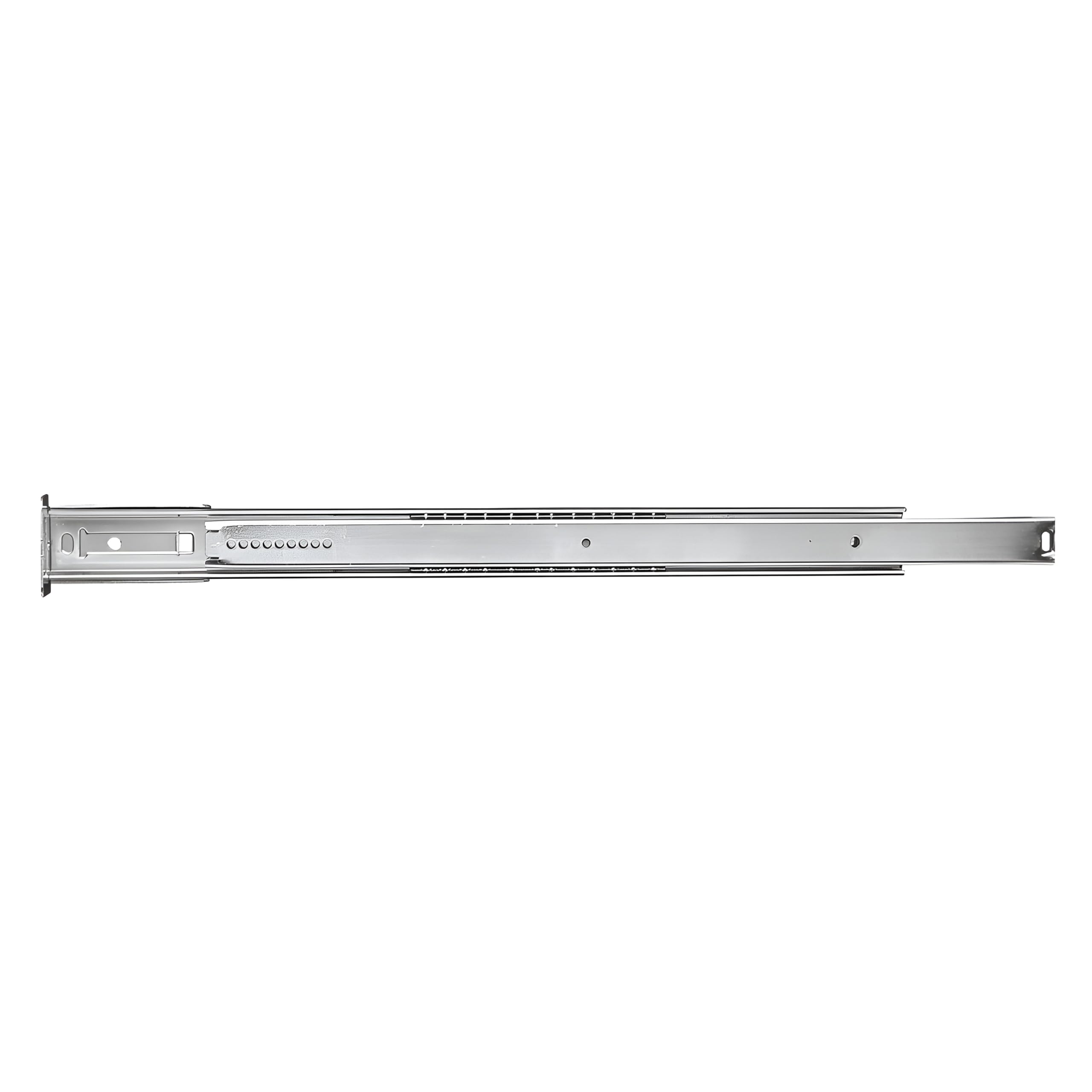 Photo 1 of Hickory Hardware Bottom Centered Drawer Mount, Not Compatible with Side Mount Drawers, Heavy Duty Center Drawer Slide for Cabinet & Dresser Drawers, Easy Open & Soft Close Glide Track 12 Inch, Cadmium
