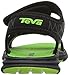 Teva Tidepool Sport Sandal (Toddler/Little Kid/Big Kid), Black/Lime-T, 2 M US Little Kid